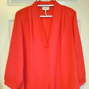 Laundry by Shelli Segal Orange Blouse
